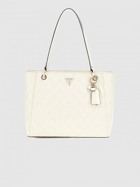 Bolsos de Mano Mujer Blanco Guess