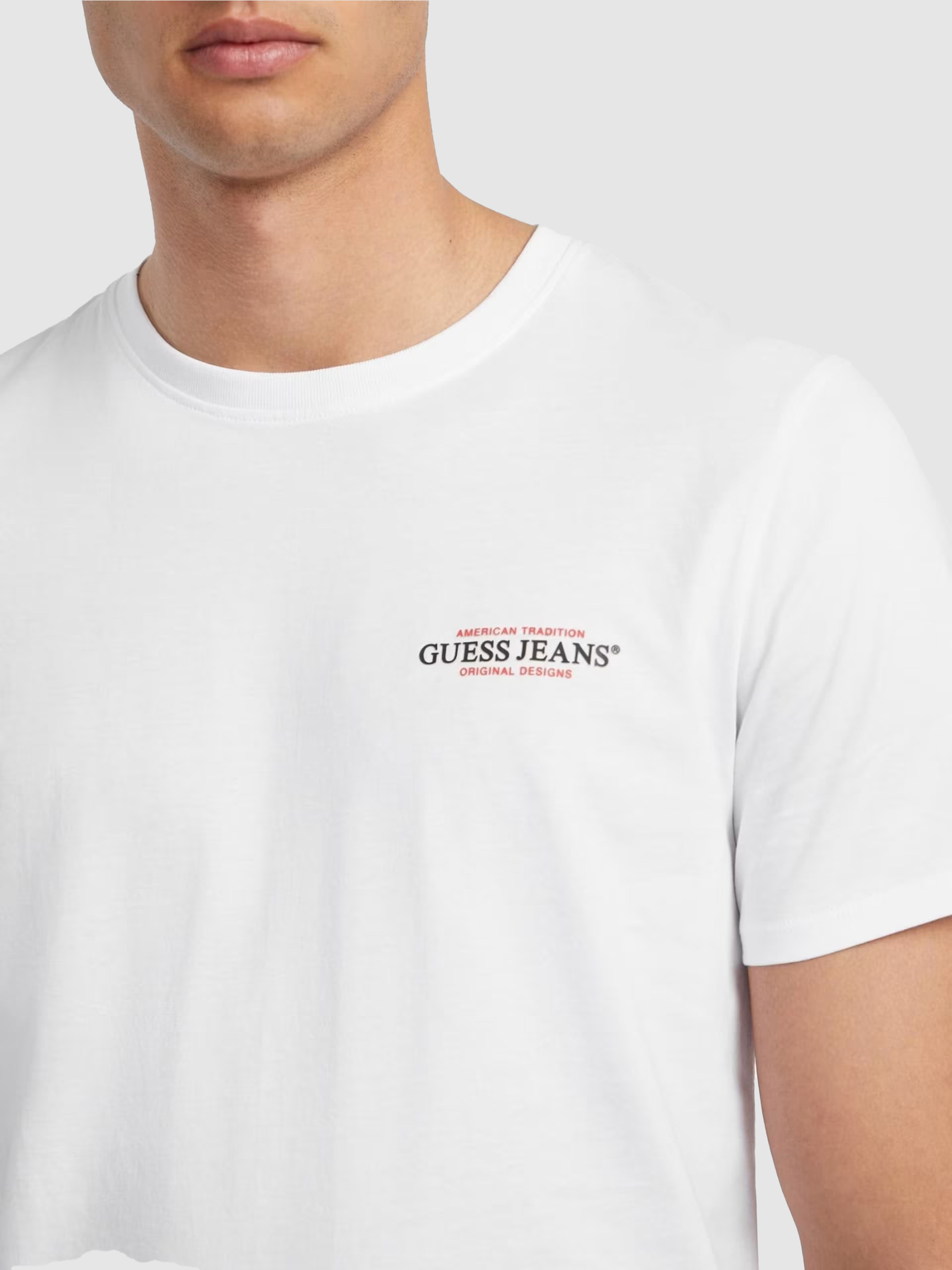 T-Shirt Homem Gj Ss Cn Slim American Tr Tee Guess Jeans