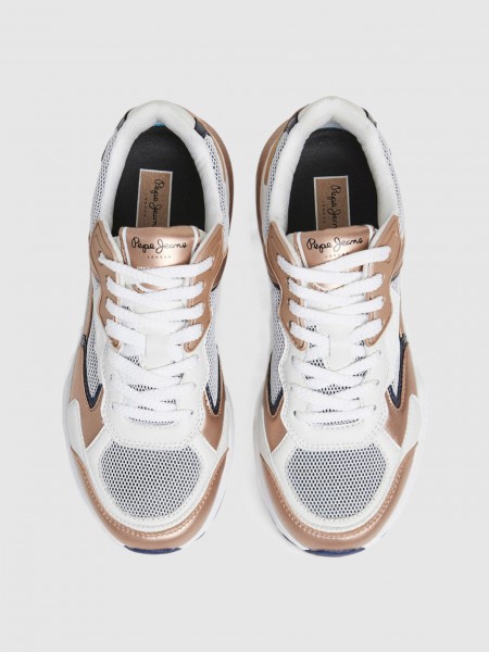 Sapatilha Mulher Dave Metal Pepe Jeans