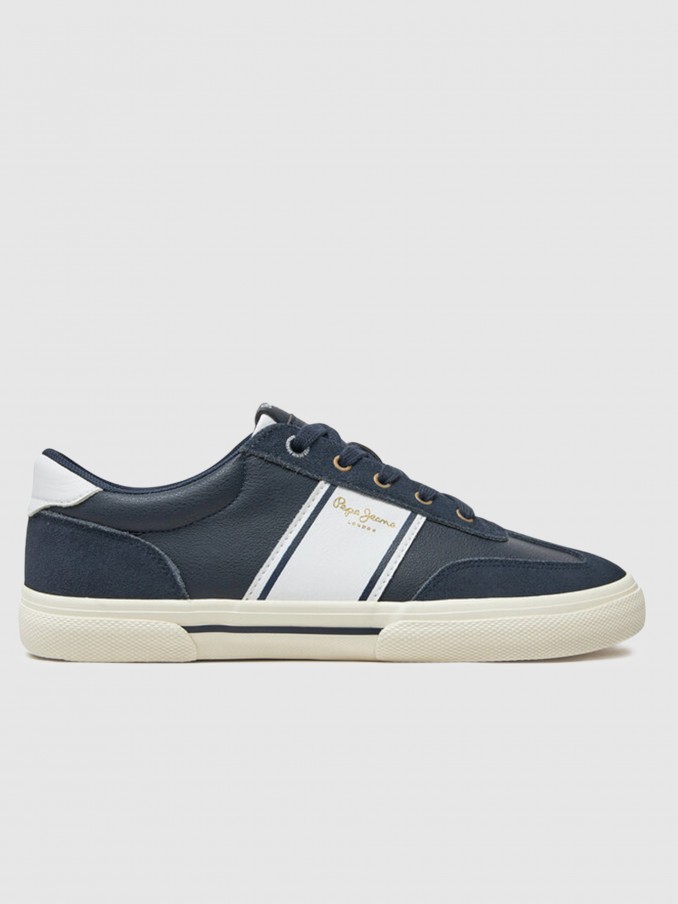 Sneakers Man Navy Blue Pepe Jeans London