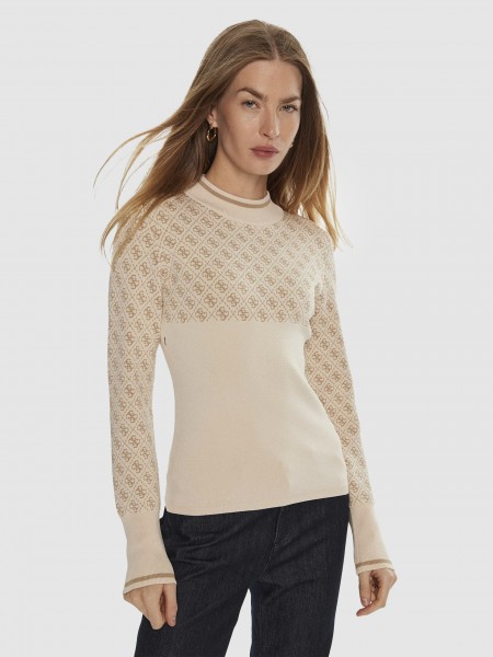 Pullover Woman Brown Guess