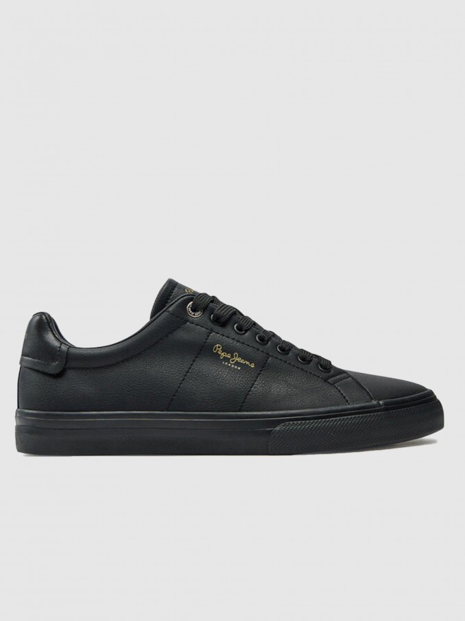 Tenis Hombre Negro Pepe Jeans London