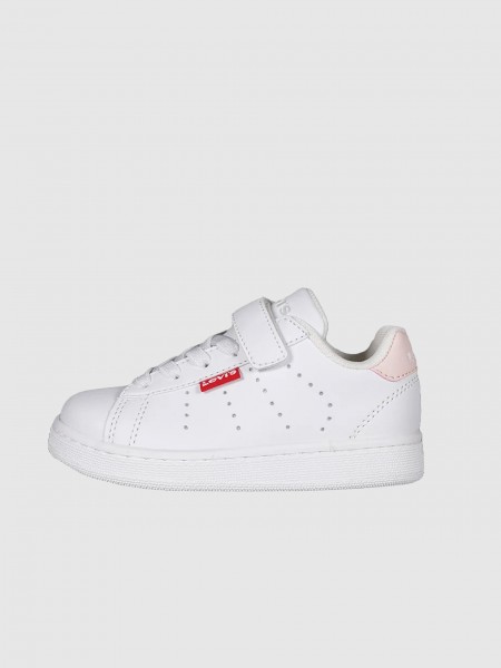 Tenis Unisex Nio Blanco Con Rosa Levis