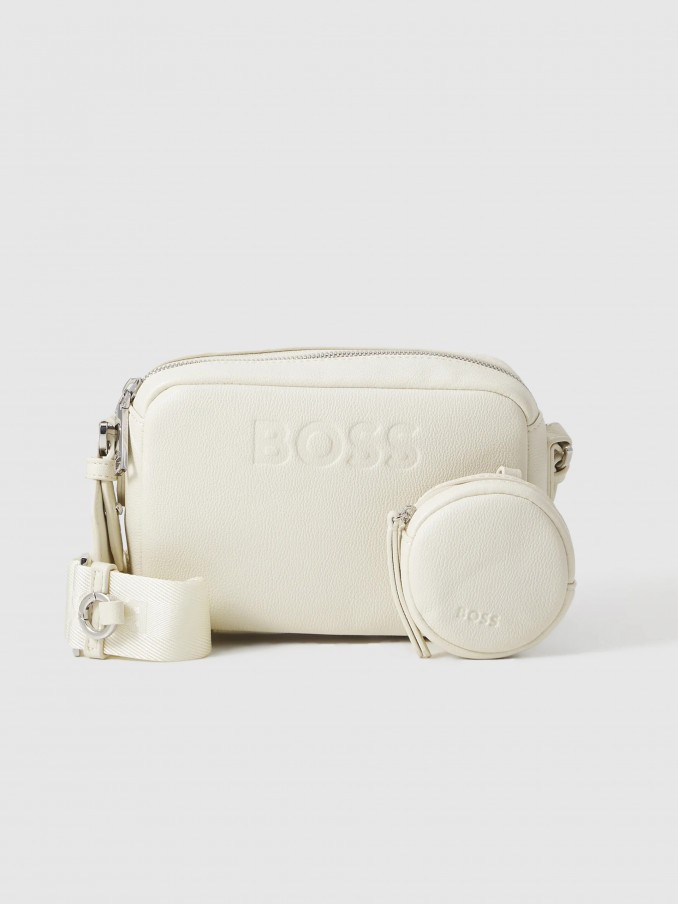 Bolsos de Hombro Mujer Crema Boss Orange