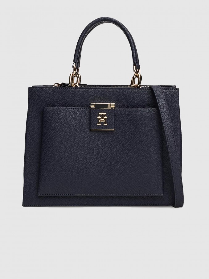 Tote Bags Woman Navy Blue Tommy Hilfiger