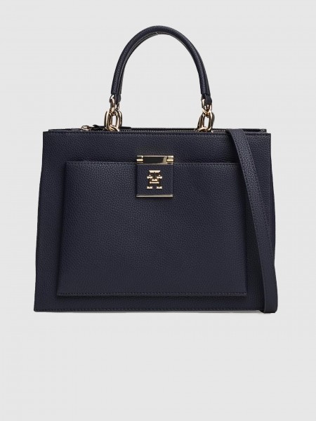 Bolsos de Mano Mujer Azul Marino Tommy Hilfiger