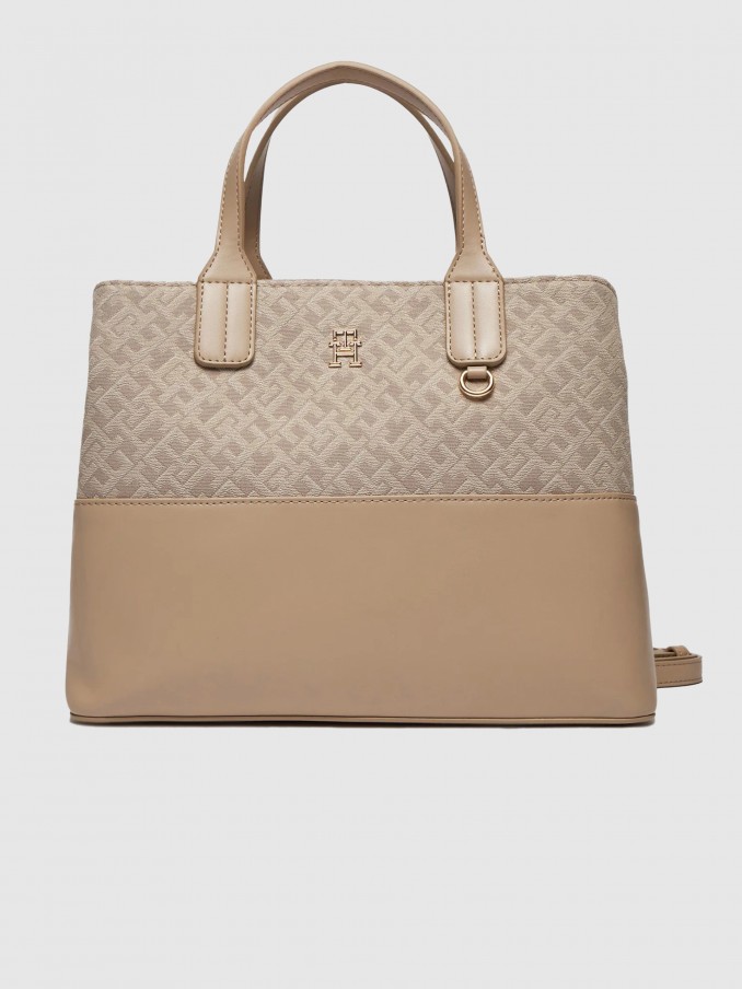 Bolsos de Mano Mujer Beige Tommy Hilfiger