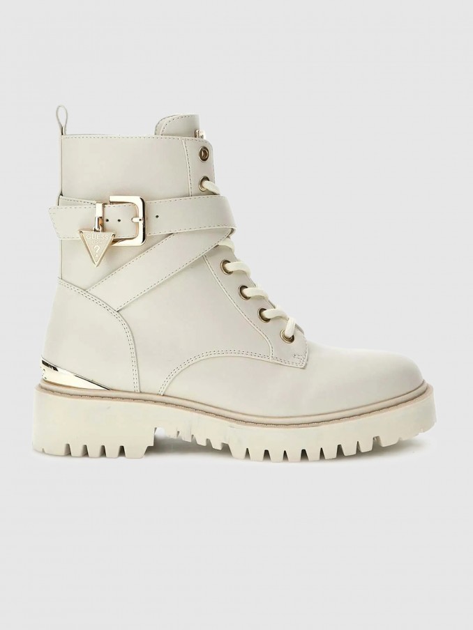 Boots Woman Cream Guess