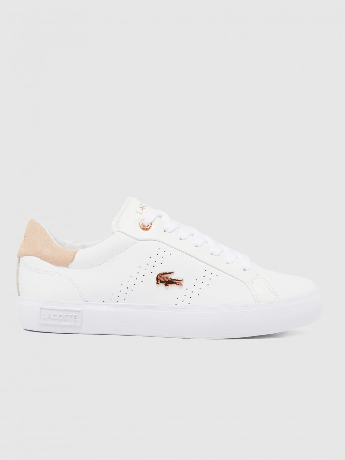 Tenis Mujer Blanco Lacoste