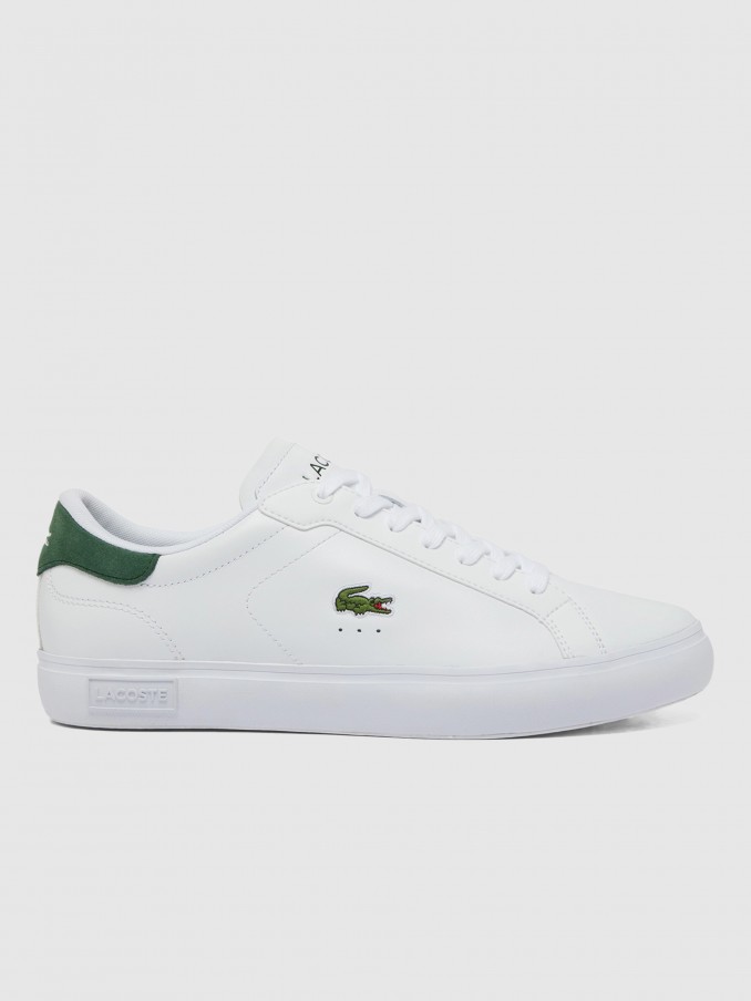 Tenis Hombre Blanco Lacoste