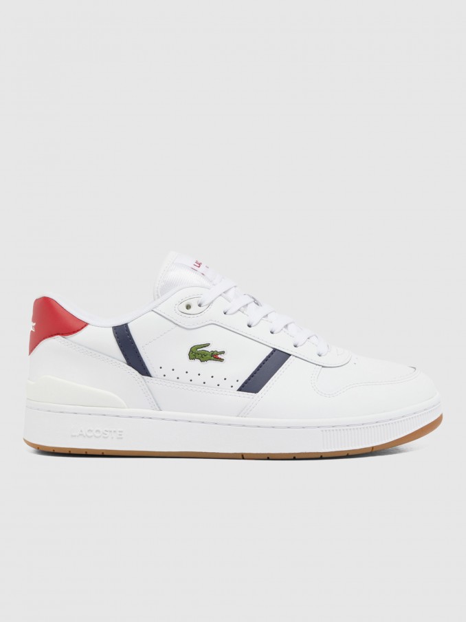 Tenis Hombre Blanco Lacoste