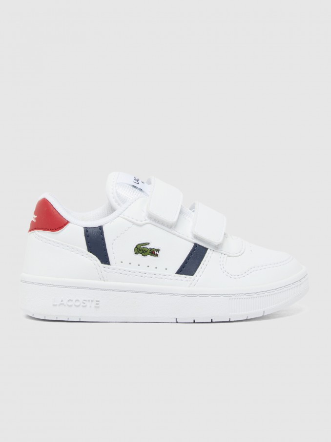 Sneakers Baby Boy White W / Blue Lacoste