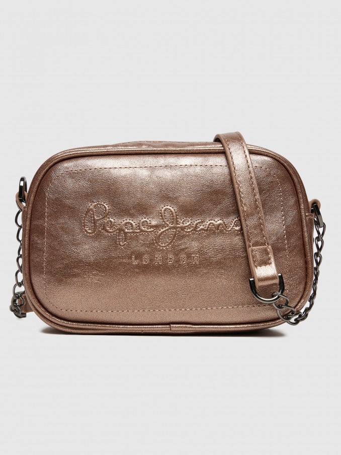 Shoulder Bags Woman Bronze Pepe Jeans London