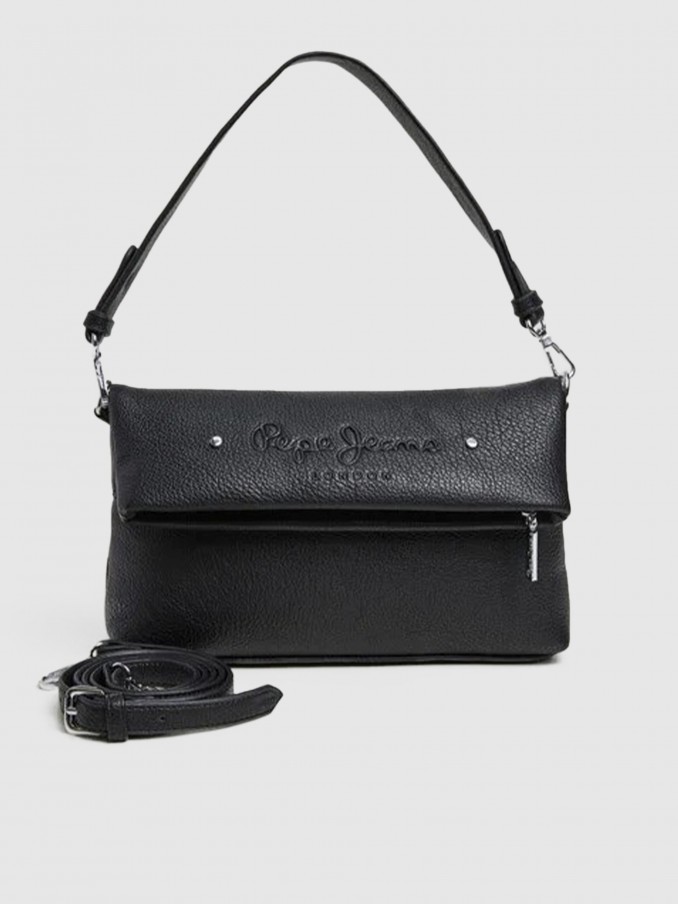 Bolsos de Hombro Mujer Negro Pepe Jeans London