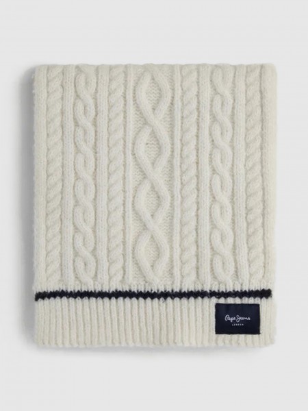 Beanie Woman Cream Pepe Jeans London