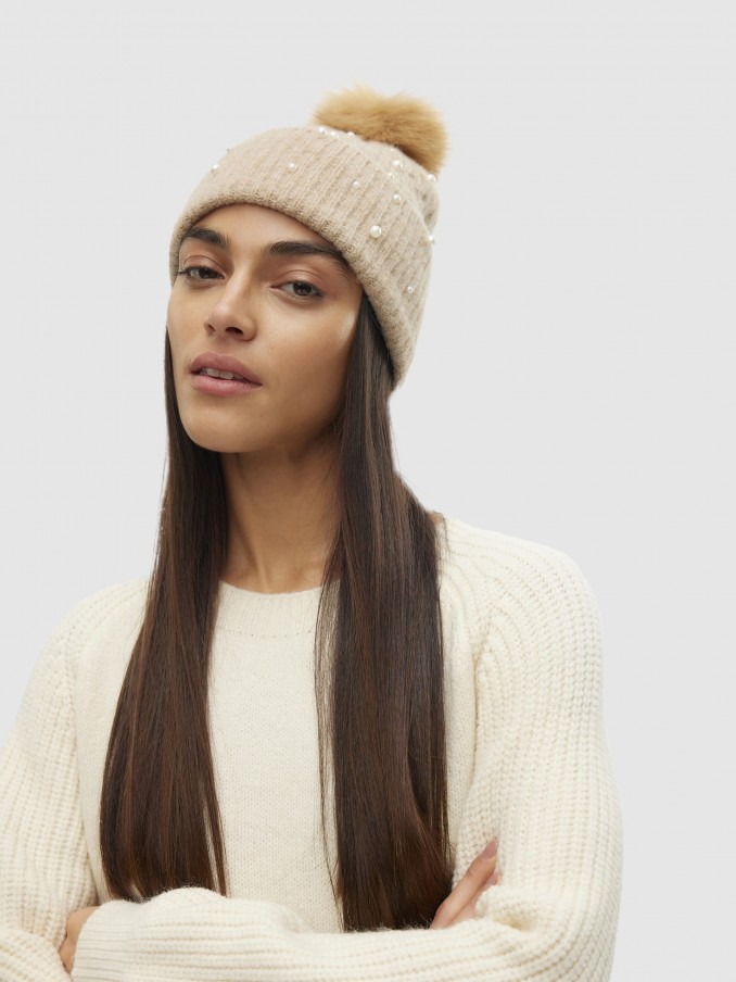 Beanie Woman Beige Vero Moda