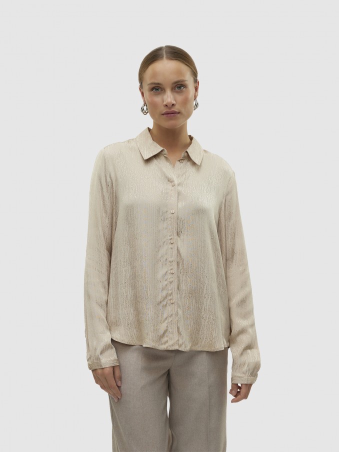 Shirt Woman Beige Vero Moda