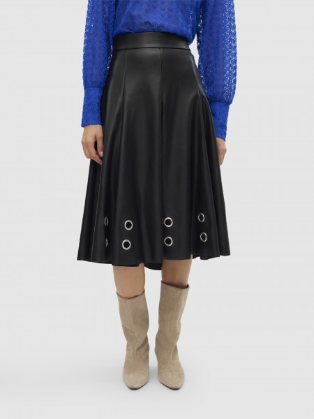 Falda Mujer Negro Vero Moda