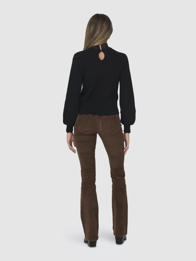 Sueter Mujer Negro Only
