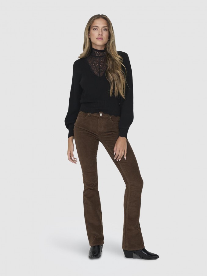 Sueter Mujer Negro Only