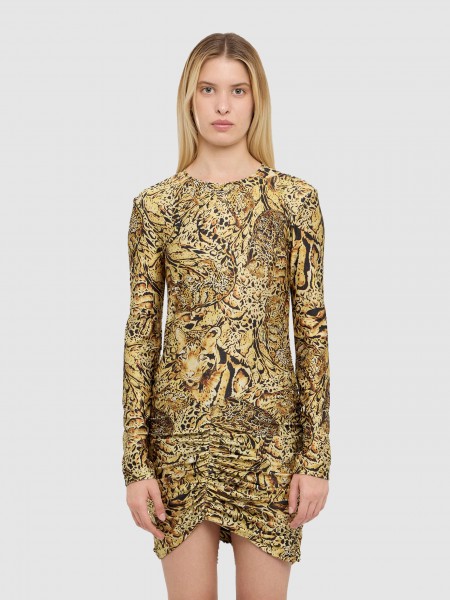 Dress Woman Yellow Just Cavalli