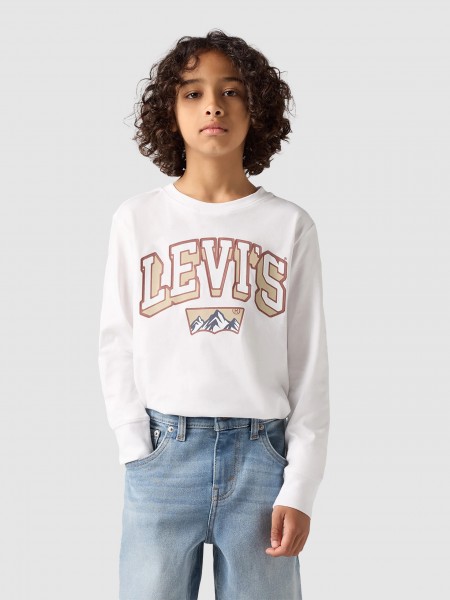 Sueter Nio Blanco Levis