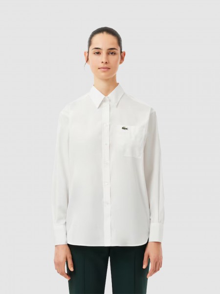 Shirt Woman Cream Lacoste