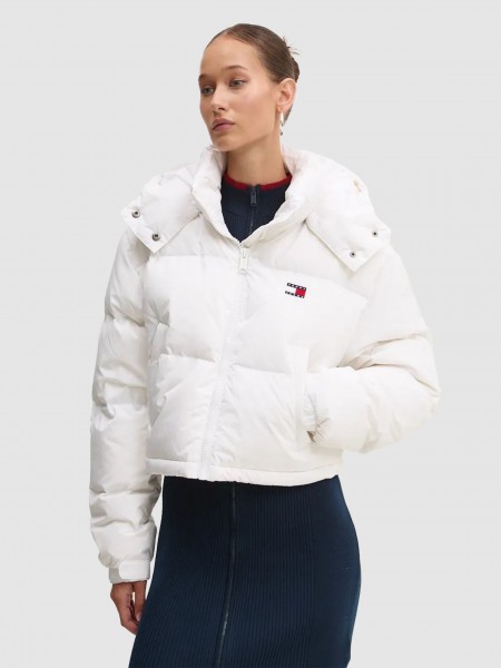 Jacket Woman White Tommy Jeans