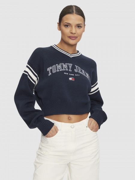 Camisola de Malha Mulher Varsity Tommy Jeans