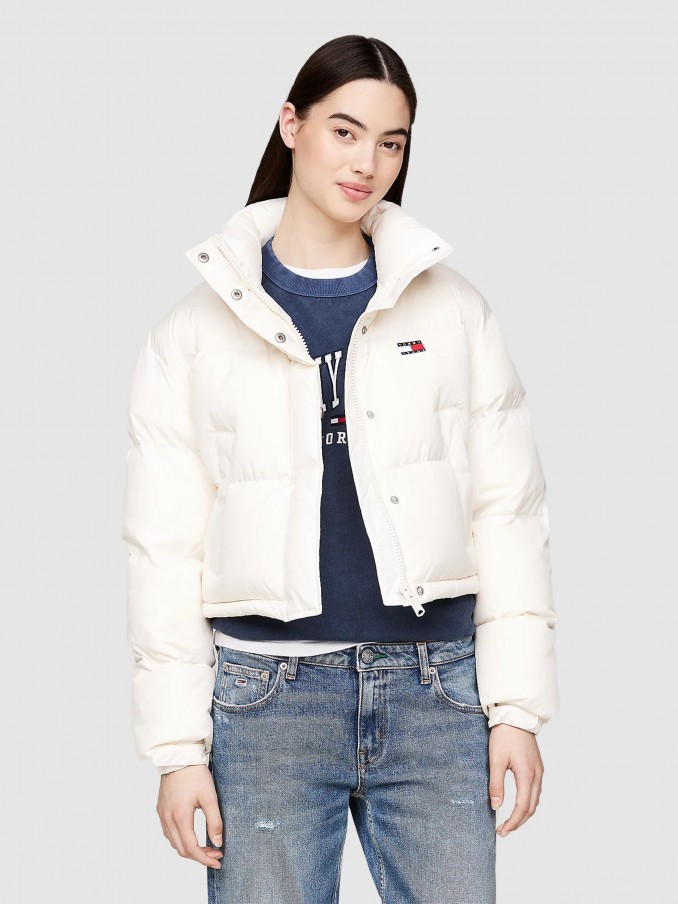 Jacket Woman White Tommy Jeans