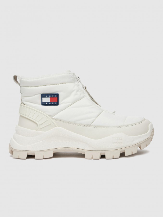 Boots Woman White Tommy Jeans