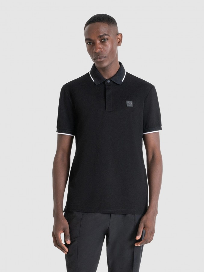 Polo Shirt Man Black Antony Morato