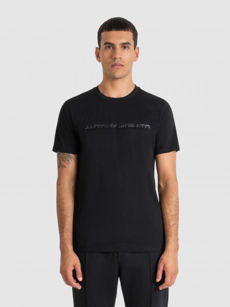 Camiseta Hombre Negro Antony Morato