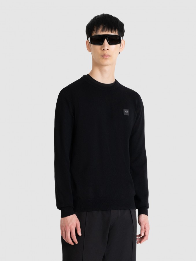 Pullover Man Black Antony Morato