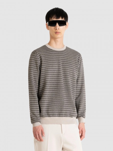 Pullover Man Beige Antony Morato