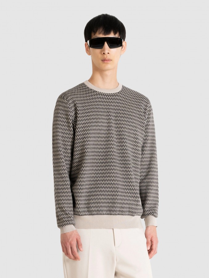 Pullover Man Beige Antony Morato