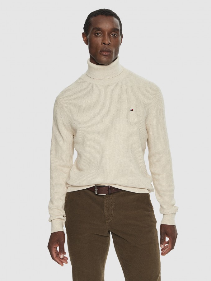 Pullover Man Cream Tommy Hilfiger