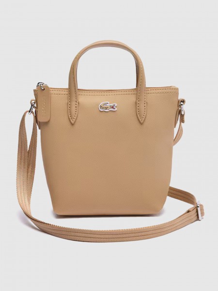 Bolsos de Hombro Mujer Camello Lacoste