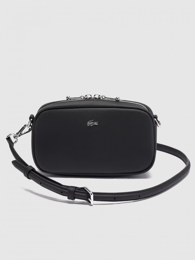 Bolsos de Hombro Mujer Negro Lacoste