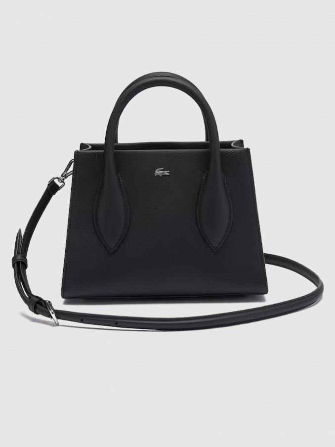 Bolsos de Hombro Mujer Negro Lacoste