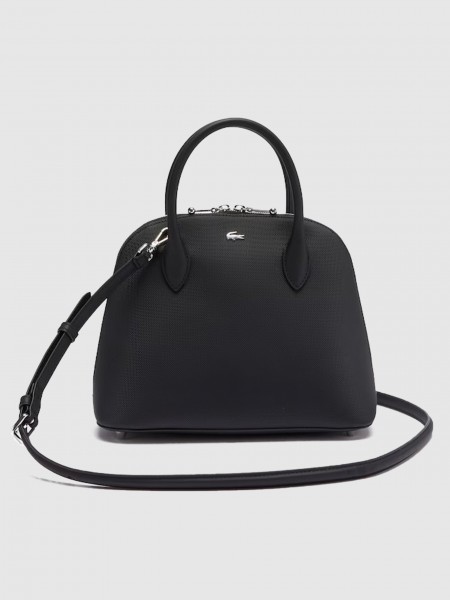 Bolsos de Hombro Mujer Negro Lacoste