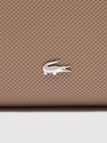 Wallet Woman Taupe Lacoste