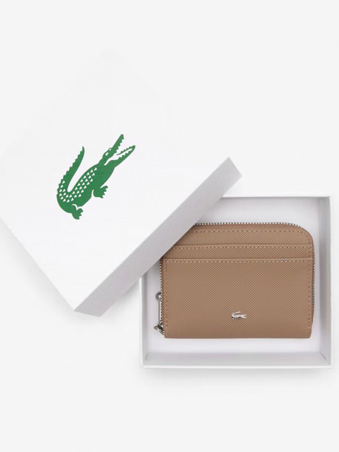 Wallet Woman Taupe Lacoste