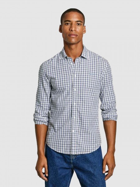 Camisa Hombre Azul Pepe Jeans London