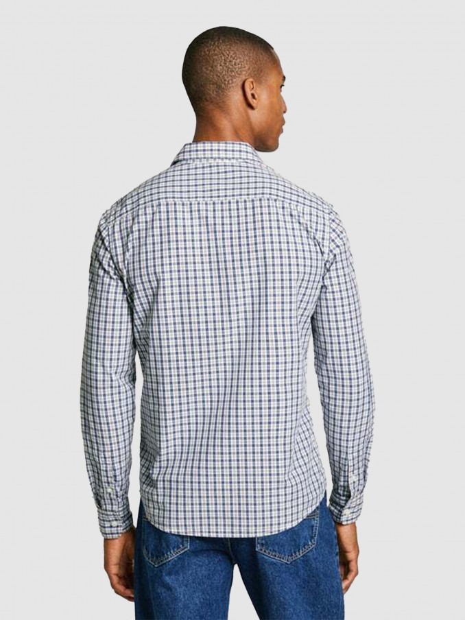 Camisa Hombre Azul Pepe Jeans London