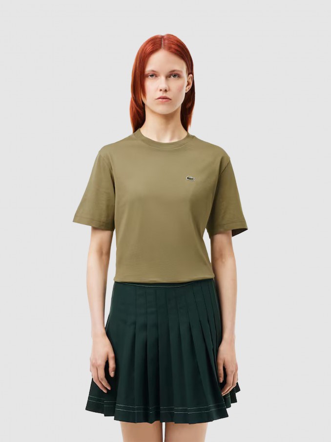 T-Shirt Woman Green Lacoste