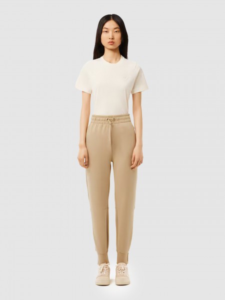 Pants Woman Beige Lacoste