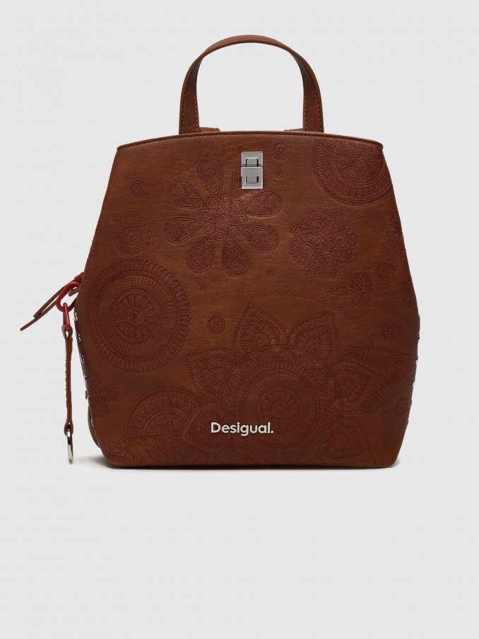 Backpack Woman Camel Desigual