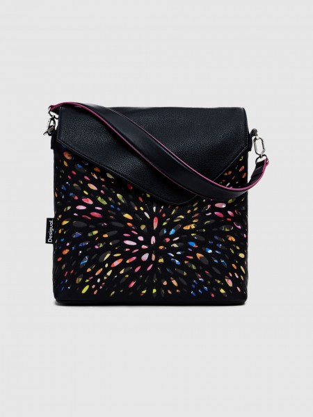 Bolsos de Hombro Mujer Negro Desigual