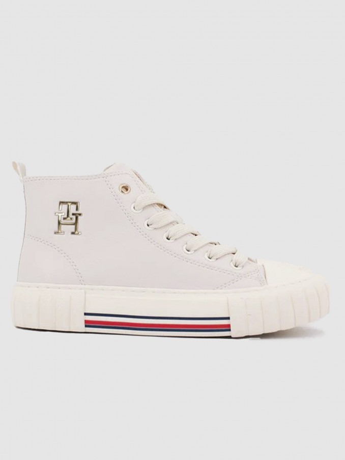 Sapatilha Menina Top Lace Up Tommy Hilfiger